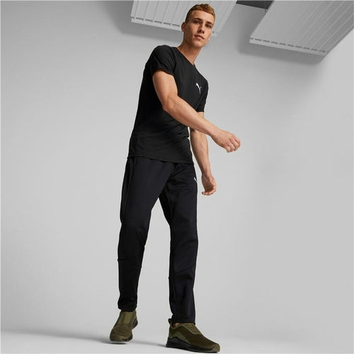 Men’s Short Sleeve T-Shirt Puma Evostripe Black Men