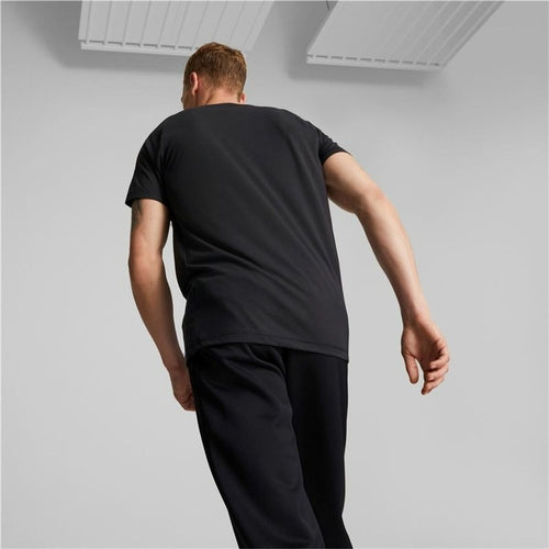 Men’s Short Sleeve T-Shirt Puma Evostripe Black Men